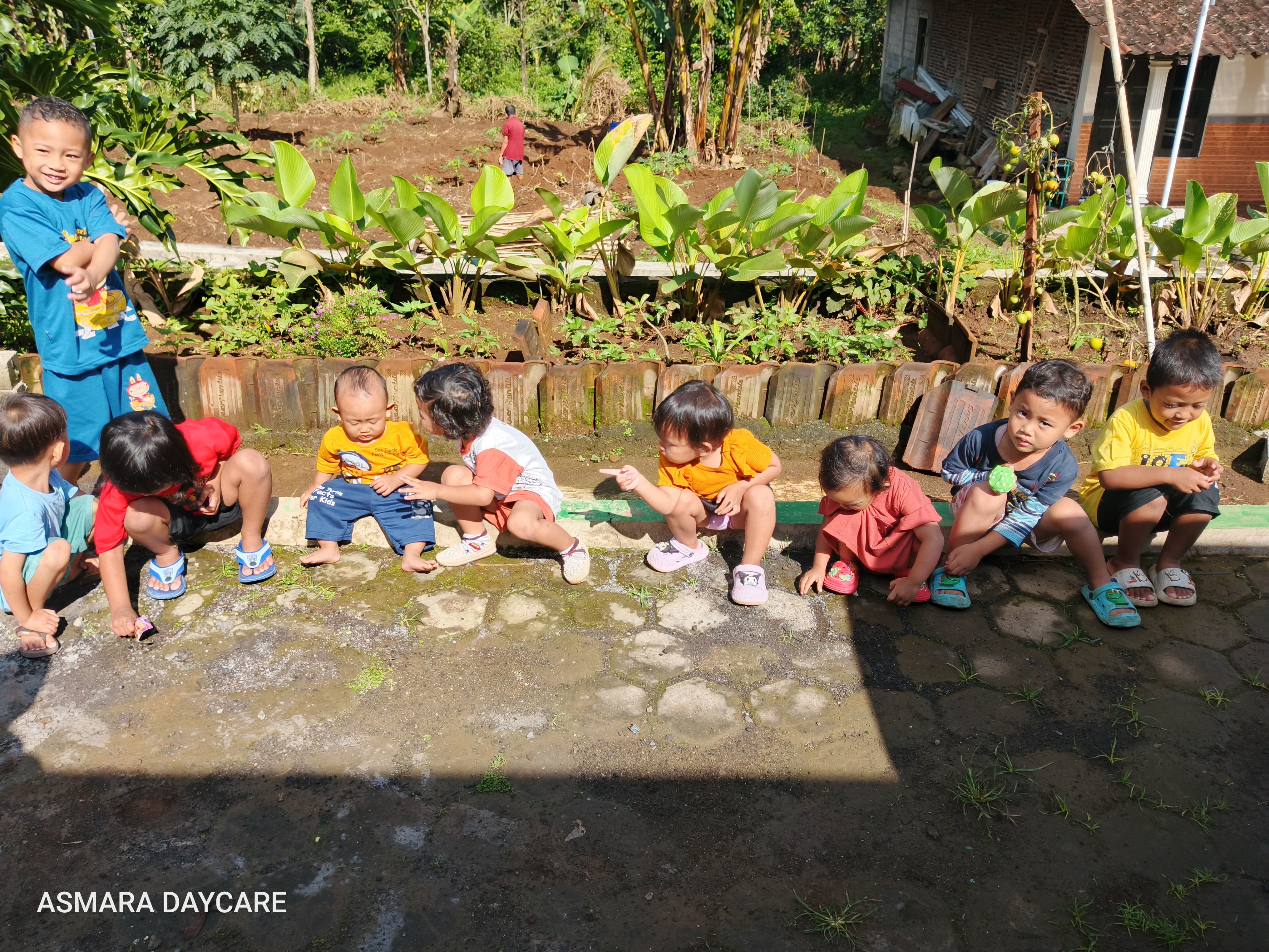 Children playing and learning together